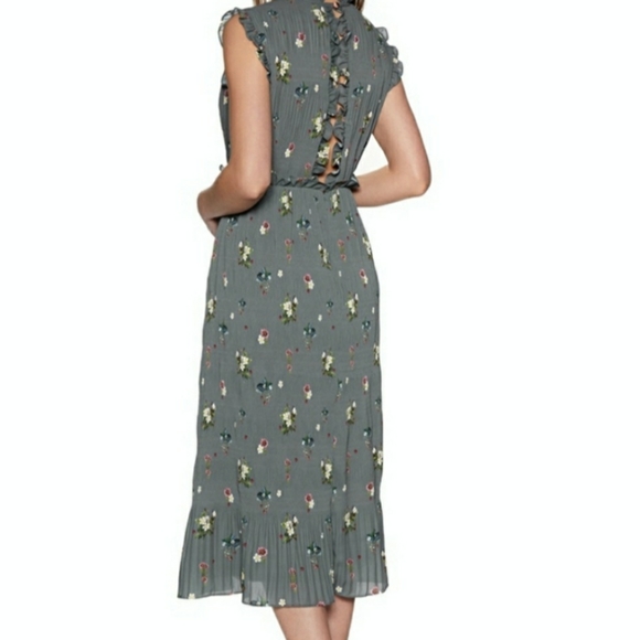 TED BAKER LONDON PLEATED SMOCK DRESS SIZE 2 - Picture 2 of 7